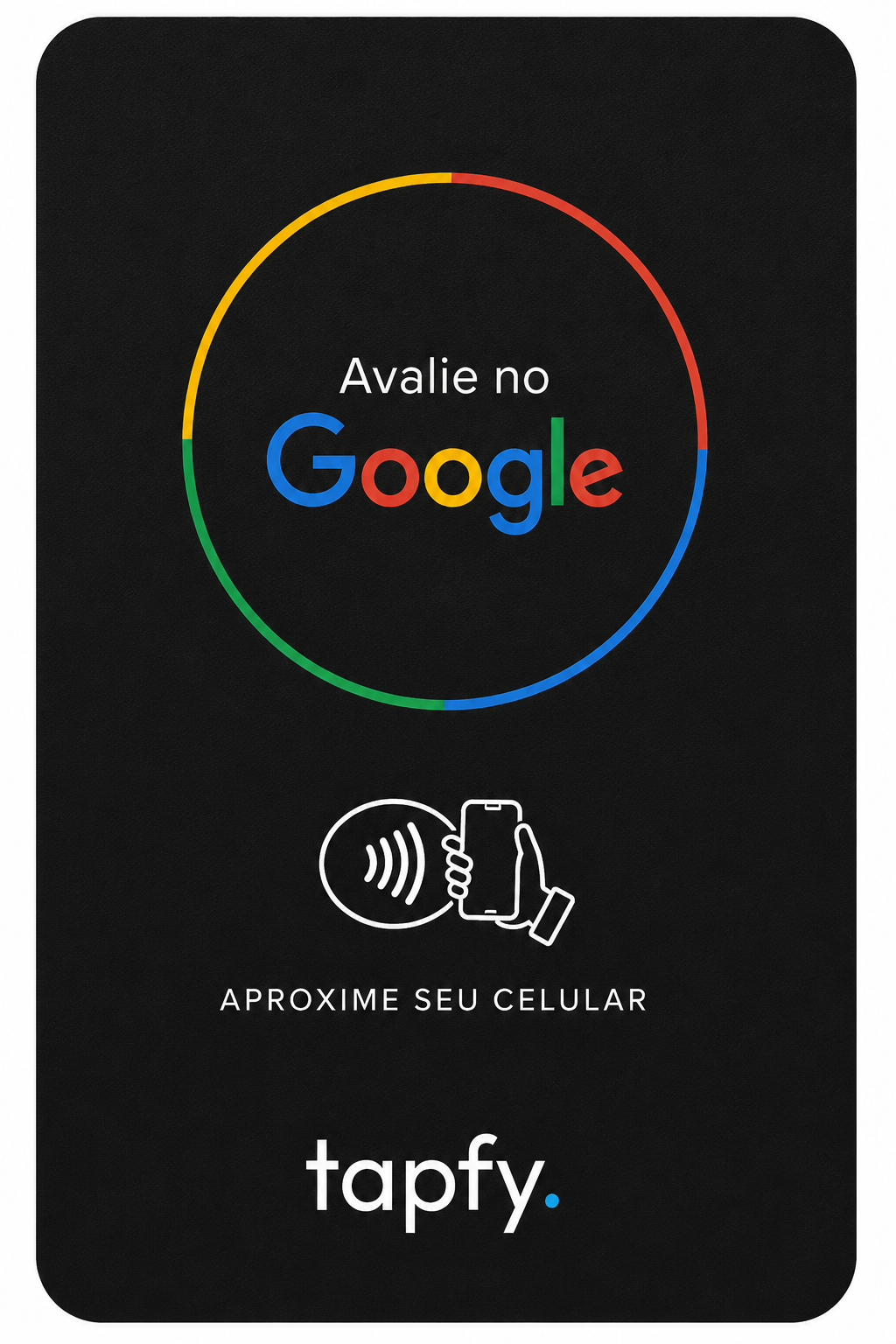Frente do cartão NFC Tapfy